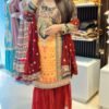 women satin suit with lehenga style - Image 2